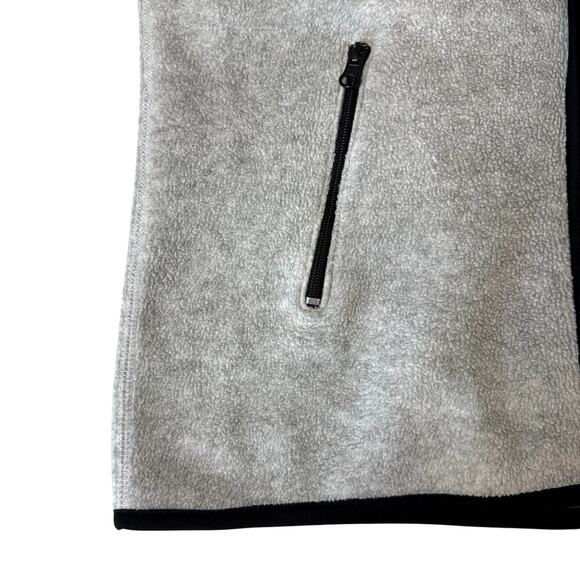 VTG Gray Fleece Vest Women's Size Small Full Zip Up - Picture 4 of 4